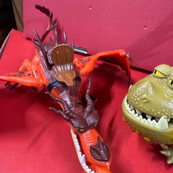 How to Train Your Dragon plus Green Orange Purple Dragon Action Figures Playset - Picture 16 of 16